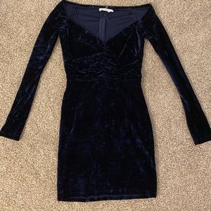 Primo boutique navy velvet dress